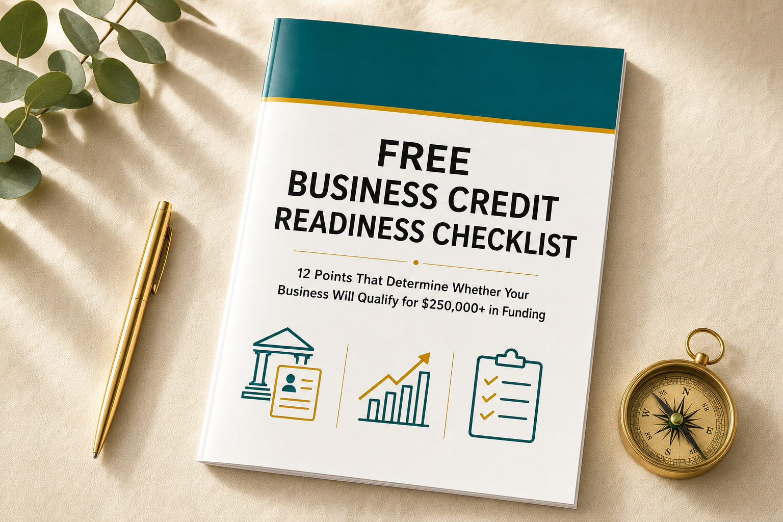 Free Business Credit Readiness Checklist — 12 points to qualify for $250,000+ in funding
